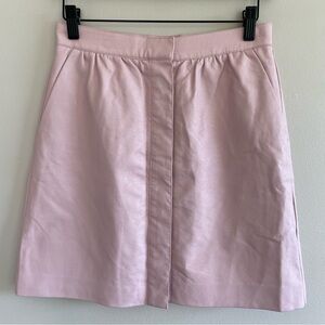NWT French Connection Women's BIA Pu Mini Skirt Blush Color Size 4